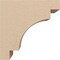 Ekena Millwork 5"W x 10"D x 10"H Classic Mediterranean Rough Cedar Woodgrain TimberThane Corbel, Primed Tan CORUR05X10X10MEDRCPR - alternate 4